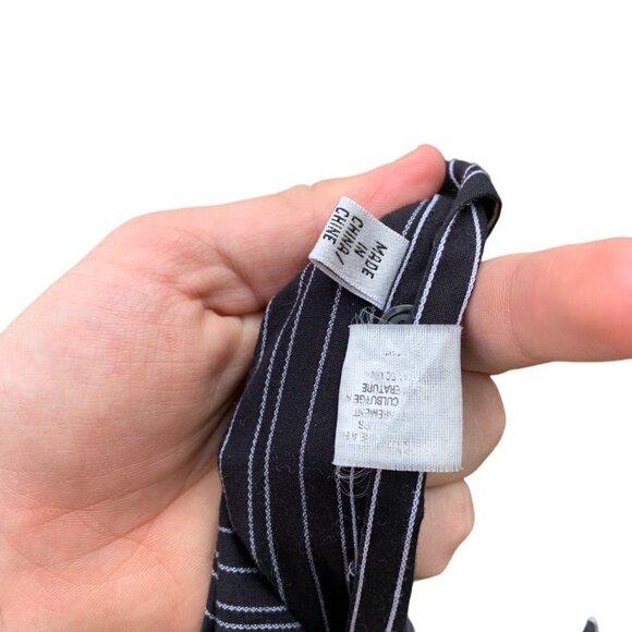 Rare Balmain Paris Dress Shirt Large Black White Stripe - Picture 10 of 10